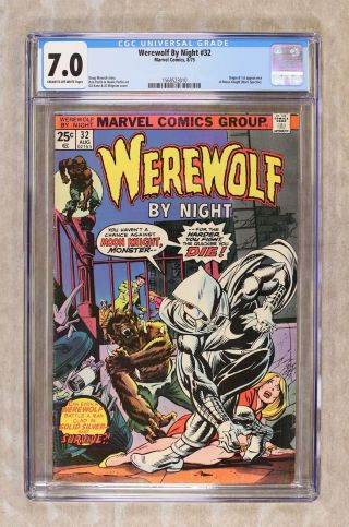 Werewolf By Night (1st Series) 32 1975 Cgc 7.  0 1568523010