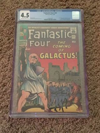 Fantastic Four 48 Cgc 4.  5 Vintage Marvel 1st Appearance Silver Surfer/galactus