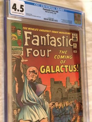 Fantastic Four 48 CGC 4.  5 Vintage Marvel 1st Appearance Silver Surfer/Galactus 9