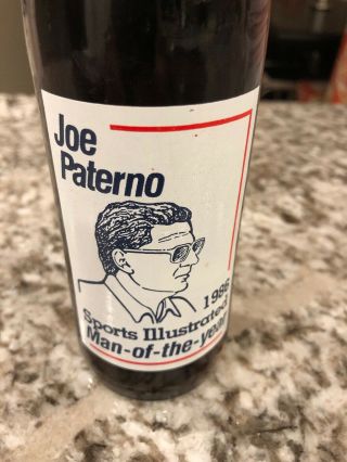 Penn State 1986 NCAA National Football Champions Coca Cola Bottle Joe Paterno 3