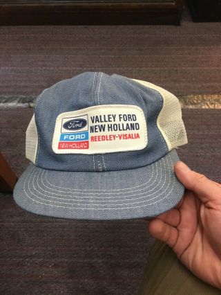 Vintage Valley Ford K - Products Trucker Snapback Mess Hat Made In Canada