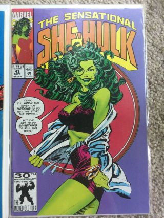 Sensational She - Hulk 34 40 43 John Byrne Jumprope Cover 3 Marvel Comics No Res 4