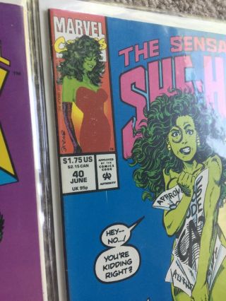 Sensational She - Hulk 34 40 43 John Byrne Jumprope Cover 3 Marvel Comics No Res 5