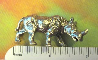 Rhino Rhinoceros - Figurine,  Mini Statue Gift Boxed