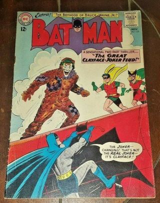 Batman 159,  (1963,  Dc) : The Great Clayface - Joker Feud