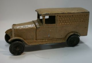 1920s Vintage Tootsie Toy Tan Oldsmobile Delivery Truck No.  6306 At4