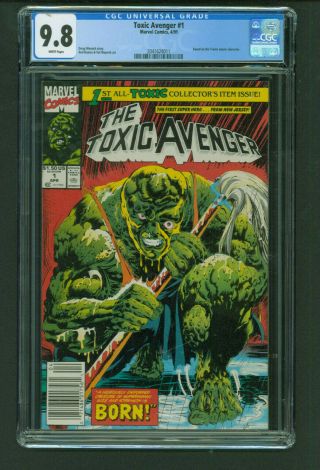 Toxic Avenger 1 Cgc 9.  8 White Marvel 1991 Troma Pictures