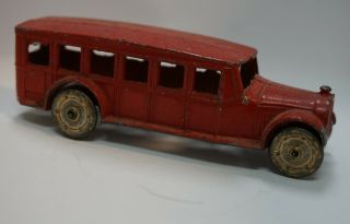 1920s Vintage Tootsie Toy Red Safety Coach No.  4651 At7