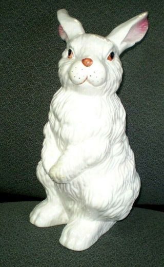 Fitz & Floyd Ceramic White Rabbit 12 "