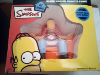 Rare Homer Simpson Animated Talking Phone (the Simpsons) Brand