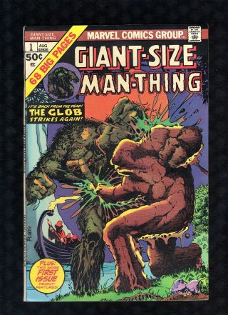 Giant Size Man - Thing 1 Marvel Comics 1974 Vf,  See Images A2