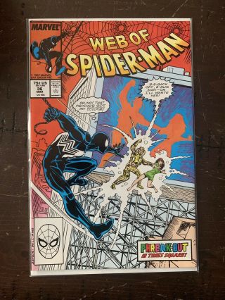 Black Costume Web Of Spider - Man 36 1st Appearance Tombstone