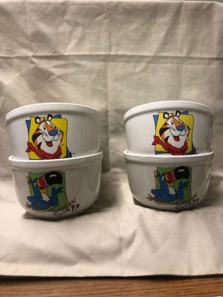 Tony The Tiger And Toucan Sam Cereal Bowl 5 1/2 In Diameter.  2001