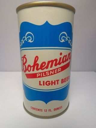 Bohemian Pilsner Light Straight Steel Pull Tab Beer Can 44 - 29 Maier Los Angeles