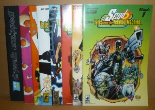 Scud Tales From The Vending Machine & Drywall Spin - Offs 8 Issues Rob Schrab