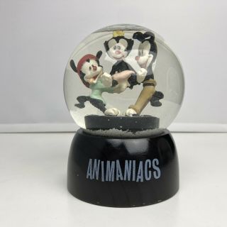 Vintage 90’s ANIMANIACS Snow Globe 1994 Warner Bros WB Yakko Wakko Dot 5