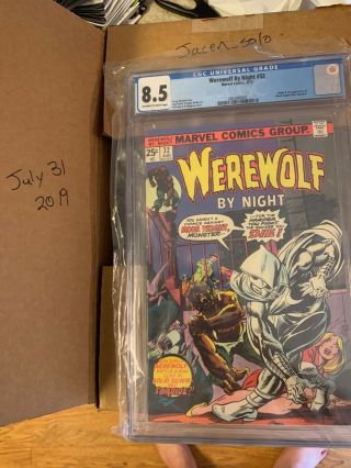 Werewolf By Night 32 Vf,  Cgc 8.  5 1st Moon Knight (ow - W)
