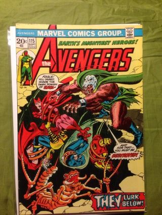Avengers 115 Nm - Marvel 1973 Prologue To Avengers/defenders War