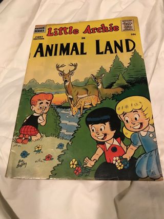 Double Cover - Little Archie In Animal Land Rare Double Cover First Edition 1957
