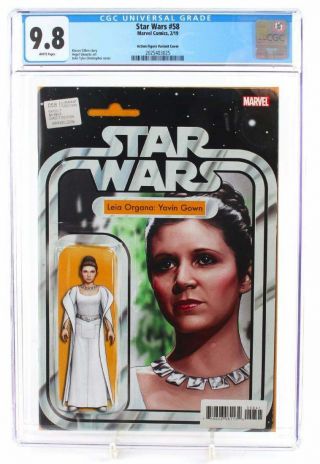 Star Wars 58 Princess Leia Yavin Action Figure Variant Cgc Ss 9.  8