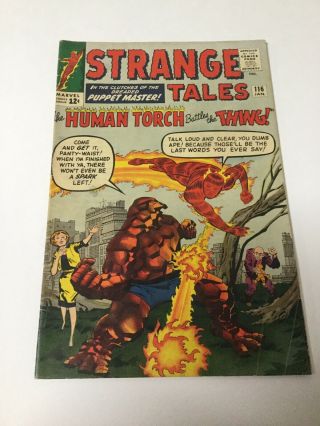 Strange Tales 116 Gd Good 2.  0 Marvel Silver Age