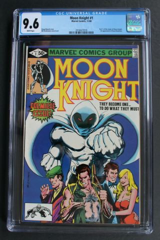 Moon Knight 1 Origin 1st Solo 1980 Sienkiewicz 1st Bushman Netflix Tv? Cgc 9.  6