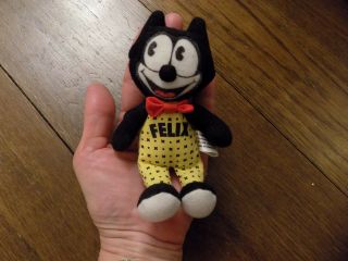 Adorable Vintage 1996 Happy Felix The Cat Stuffed Animal Plush 5” Mini Doll Toy