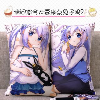 35x55cm Anime Is The Order A Rabbit?kafuu Chino Dakimakura Cushion Pillow Case A