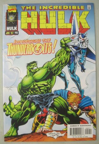 Incredible Hulk 449 Marvel Comics 1997 1st Appearance Of The Thunderbolts