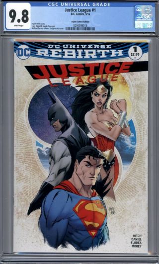 Justice League 1 Michael Turner Aspen Variant Batman 1st Print Cgc 9.  8