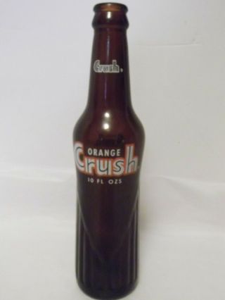 Orange Crush Amber Bottle 10 Oz Crush International Evanston,  Il