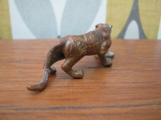 Cold Painted Miniature Bronze Of A South China Tiger 5