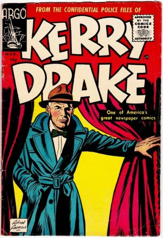 Kerry Drake 2 (2nd Series) March 1956 Argo Pub.  Grade Vg - Golden Age Pulp