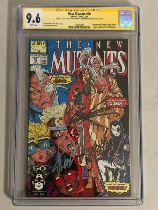 Mutants 98 Cgc 9.  6 Ss Signed X3 By Liefeld,  Nicieza,  Stan Lee 1st Deadpool