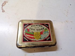 Old Packer Tar Soap Tin