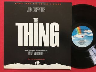 The Thing Soundtrack Lp Ost (1982) John Carpenter Morricone Horror Film Mca - 6111