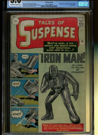 Tales of Suspense 39 UK Edition CGC 3.  0 | Marvel 1963 | Origin & 1st Iron Man. 2