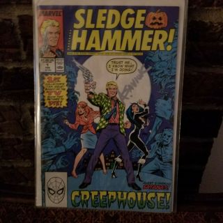 Sledge Hammer Marvel Comic Book 1 2 Scarce Spider - Man App.  Alex Saviuk Art