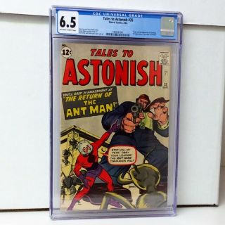 Tales To Astonish 35 Cgc 6.  5 | Origin & 2nd Ant - Man.  1st Ant - Man In Costume.