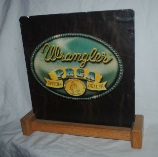 Wrangler Store Display,  Professional Rodeo Cowboys Association,  On Wood Stand