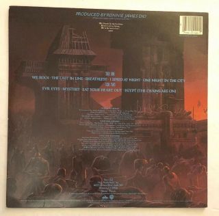 Dio - The Last In Line - 1984 US 1st Press 1 - 25100 VG,  Ultrasonic 3
