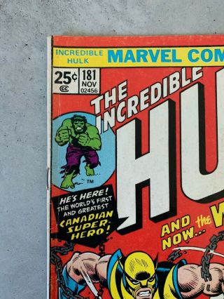 The Incredible Hulk 181 (Nov 1974,  Marvel) 2