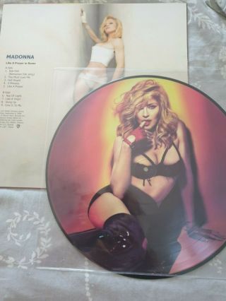Madonna Like A Prayer In Rome Rare Picture Disc Vinyl