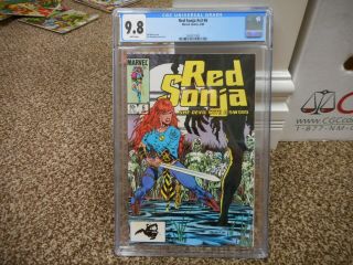 Red Sonja 6 Cgc 9.  8 Marvel 1985 White Pg Great Pat Broderick Cover V3 Movie