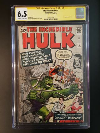 INCREDIBLE HULK 1 to 6 CGC 6.  0 All SIGNED SS STAN LEE 1ST AVENGERS IRON MAN 181 10