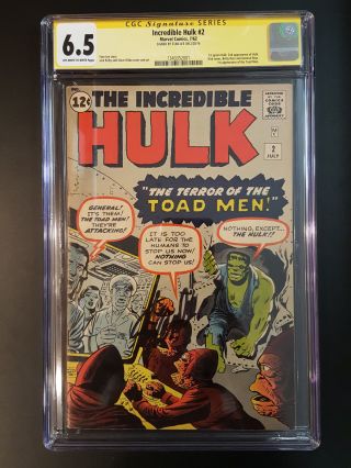 INCREDIBLE HULK 1 to 6 CGC 6.  0 All SIGNED SS STAN LEE 1ST AVENGERS IRON MAN 181 4