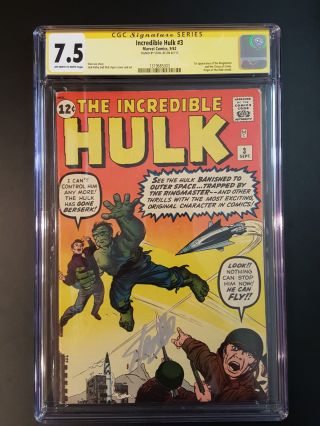 INCREDIBLE HULK 1 to 6 CGC 6.  0 All SIGNED SS STAN LEE 1ST AVENGERS IRON MAN 181 6