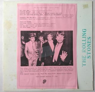 The Rolling Stones - Studio - 100 Copies Only - No Tmoq - Ultra Rare