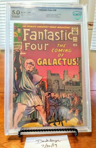 Fantastic Four 48 Cbcs 5.  0 First Appearance Of Silver Surfer And Galactus