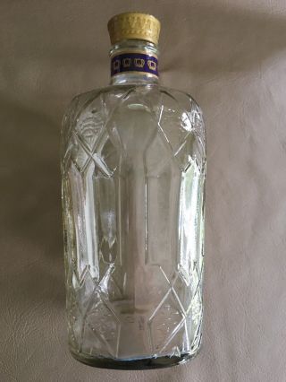 CROWN ROYAL Blended Canadian Whisky 1 L Empty Bottle 4